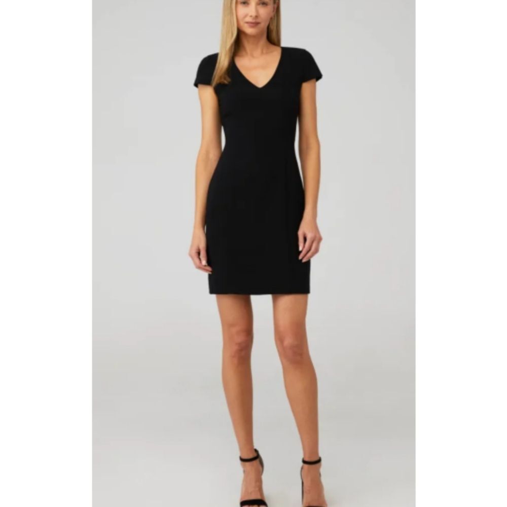 Amanda Uprichard Black V-Neck Dress
